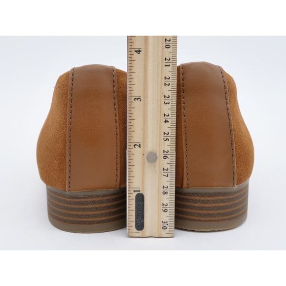 Clarks Loafers Womens 9.5 Brown Suede Slip On Shoes Tilmont Step Cap Toe Smoking - Picture 8 of 11